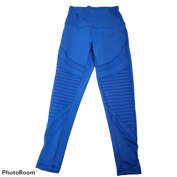 aerie Pants - Aerie Cobalt Blue Moto Style Mesh Leggings, sz SM